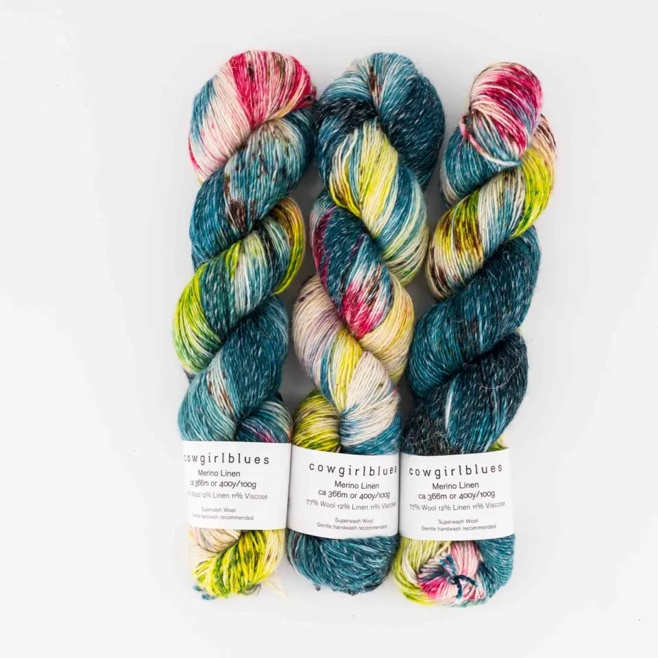 Cowgirlblues Merino Linen Madonna Wolle Gesprenkelt
