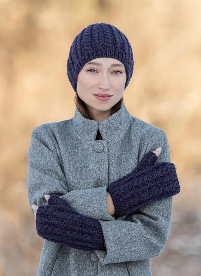 Blue Sky Fibers Classic Series Lyndale Hat Mitts Strickanleitung Set