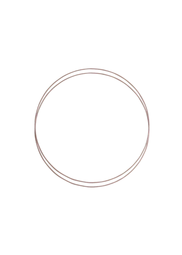 Go Handmade Metallringe 20cm 2 Stück silber Halskette