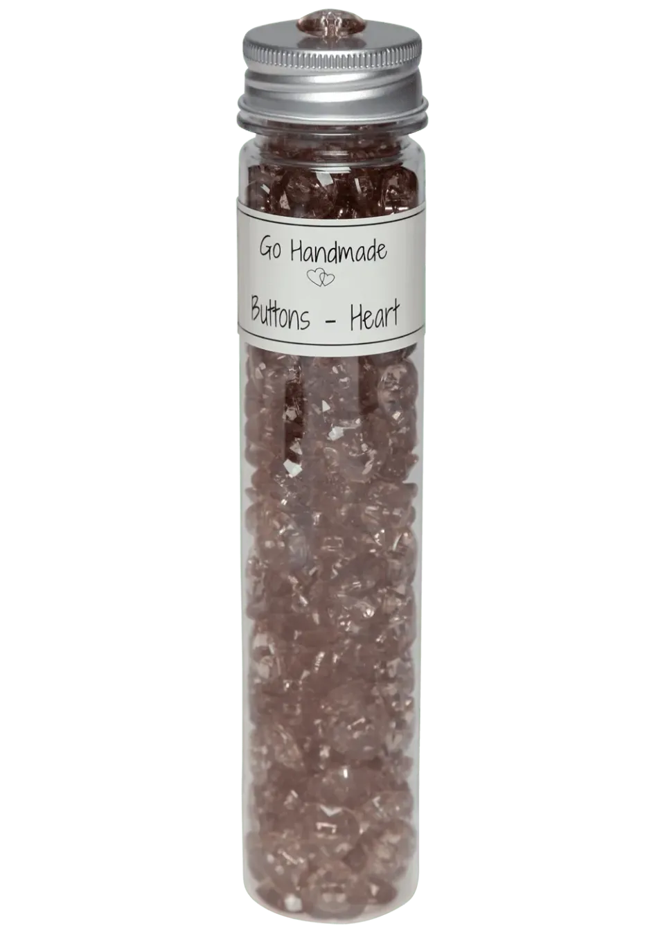 Go Handmade Heart Knöpfe 15 mm Flasche 240 Stück