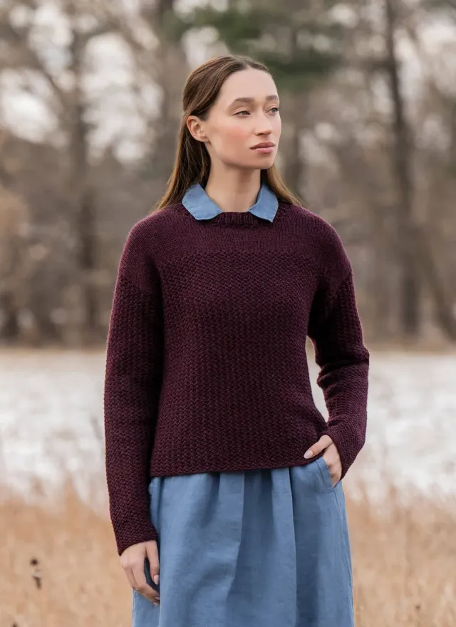 Blue Sky Fibers Classic Park Avenue Pullover Strickanleitung