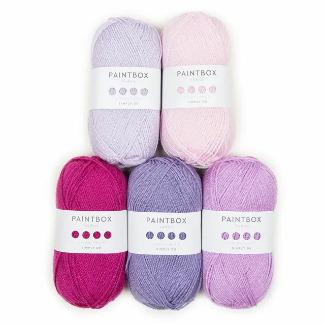Paintbox Simply DK Häkelgarn 5x100g Bella Coco Verlauf-Set