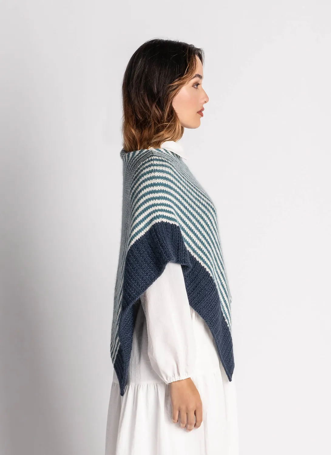 Blue Sky Fibers Classic Bianca Wrap Strickanleitung Suri Merino