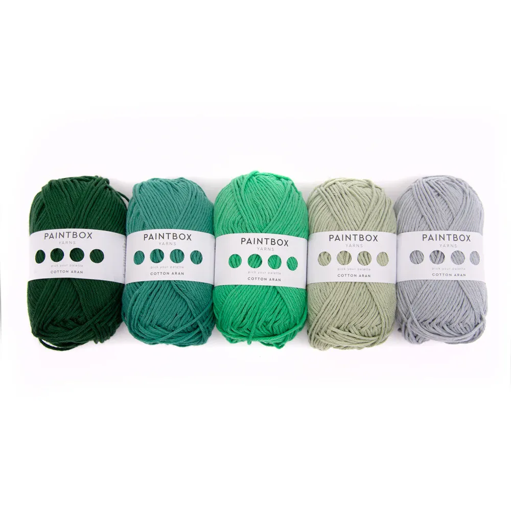 Paintbox Yarns Cotton Aran Garn Ombre 5x50g Verlauf