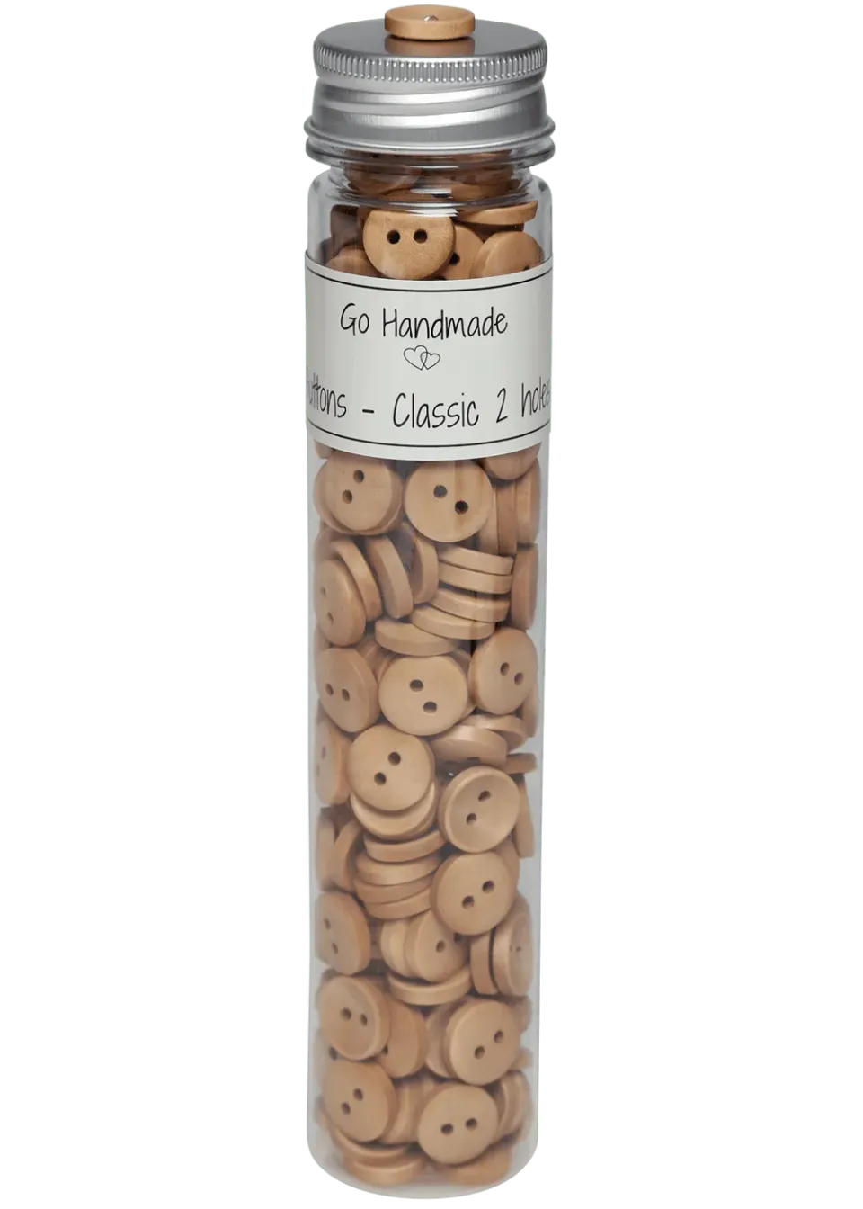 Go Handmade Classic Kokosknöpfe 2-Loch 250 Stück