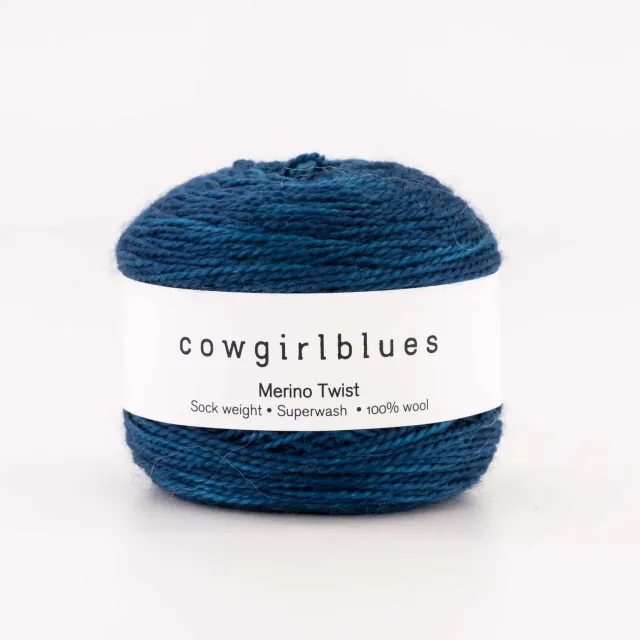 Cowgirlblues Merino Twist Cape Storm Wolle 50g handgefärbt