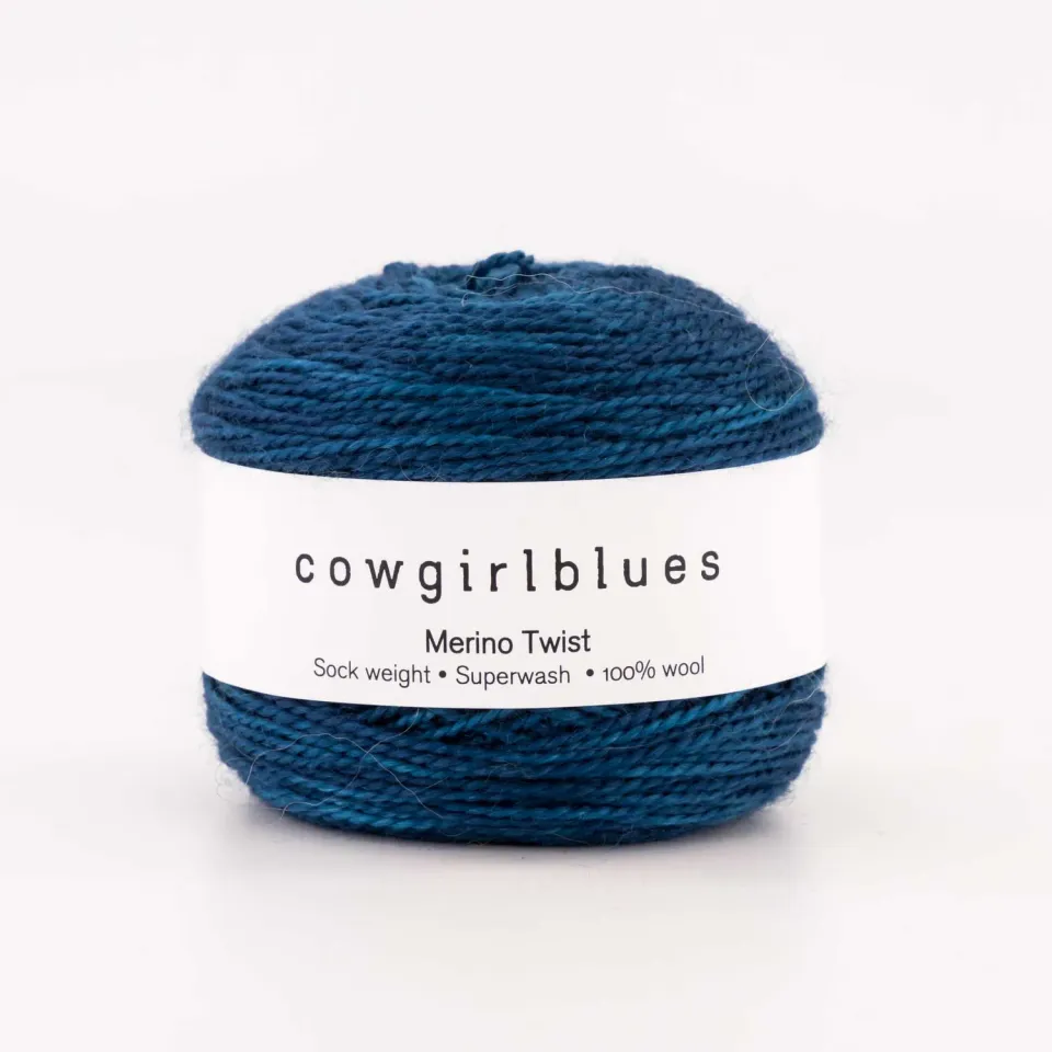 Cowgirlblues Merino Twist Cape Storm Wolle 50g handgefärbt