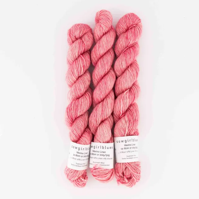 Cowgirlblues Merino Linen Chatterbox Wolle 50g handgefärbt