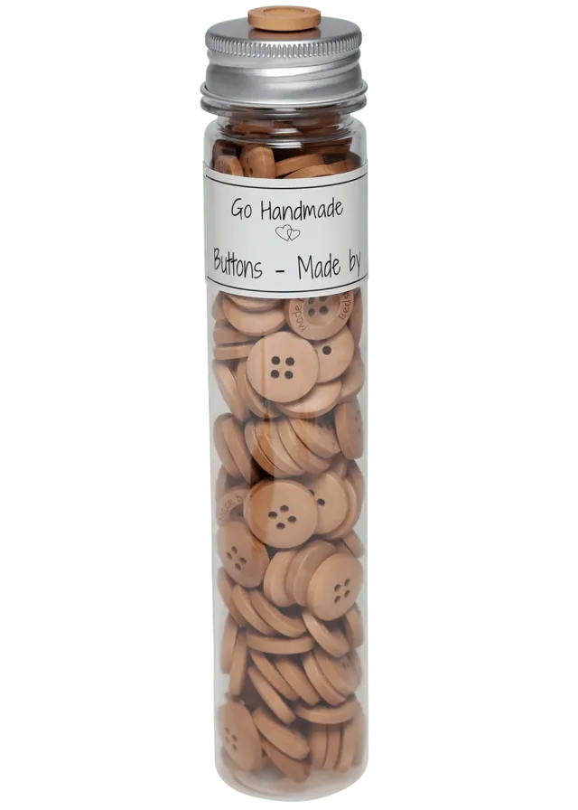 Go Handmade Made by Bedste Holzknopf 18 mm 145 Stück