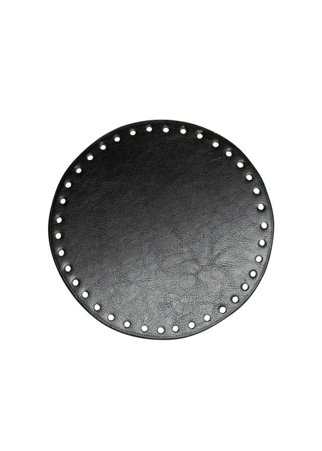 Go Handmade Base D17 cm Taschenboden rund PU-Leder