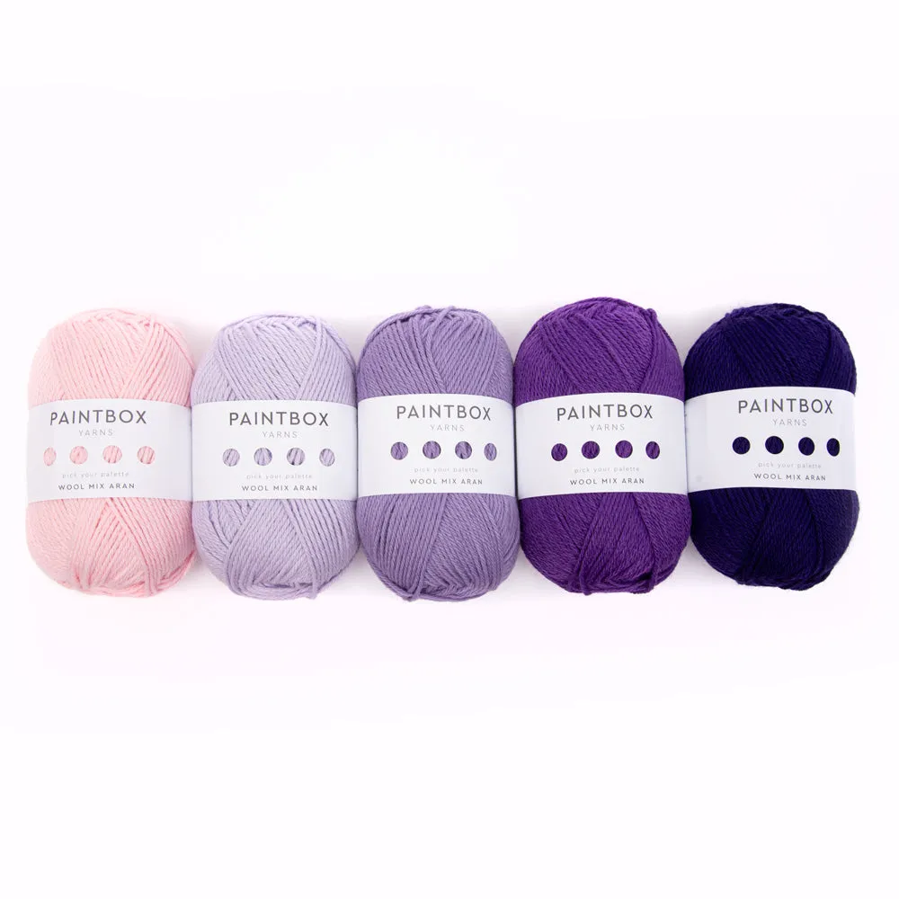 Paintbox Yarns Wool Mix Aran Wolle 5 Knäuel Wollmix