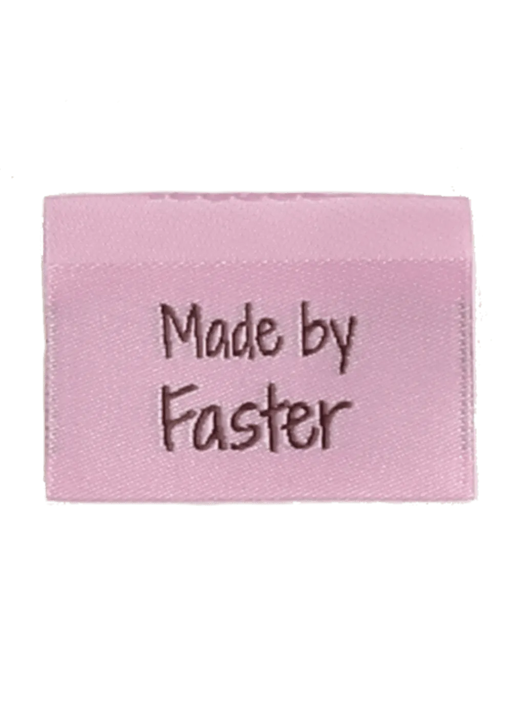 Go Handmade Webetiketten rosa Made by Faster 35mm 10 Stk