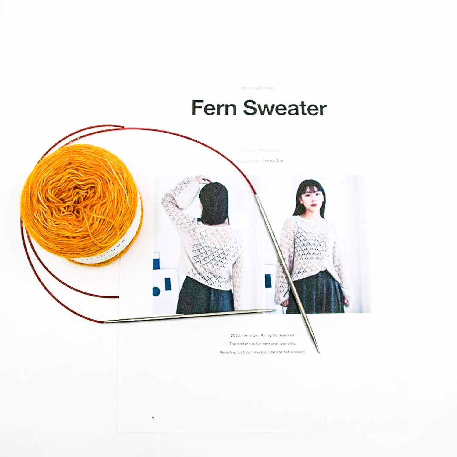 Cowgirlblues Fern Sweater Strickkit Wolle nach Größe