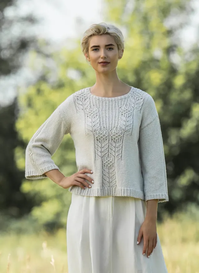 Blue Sky Fibers Classic Series Pasadena Pullover Strickanleitung Sommer