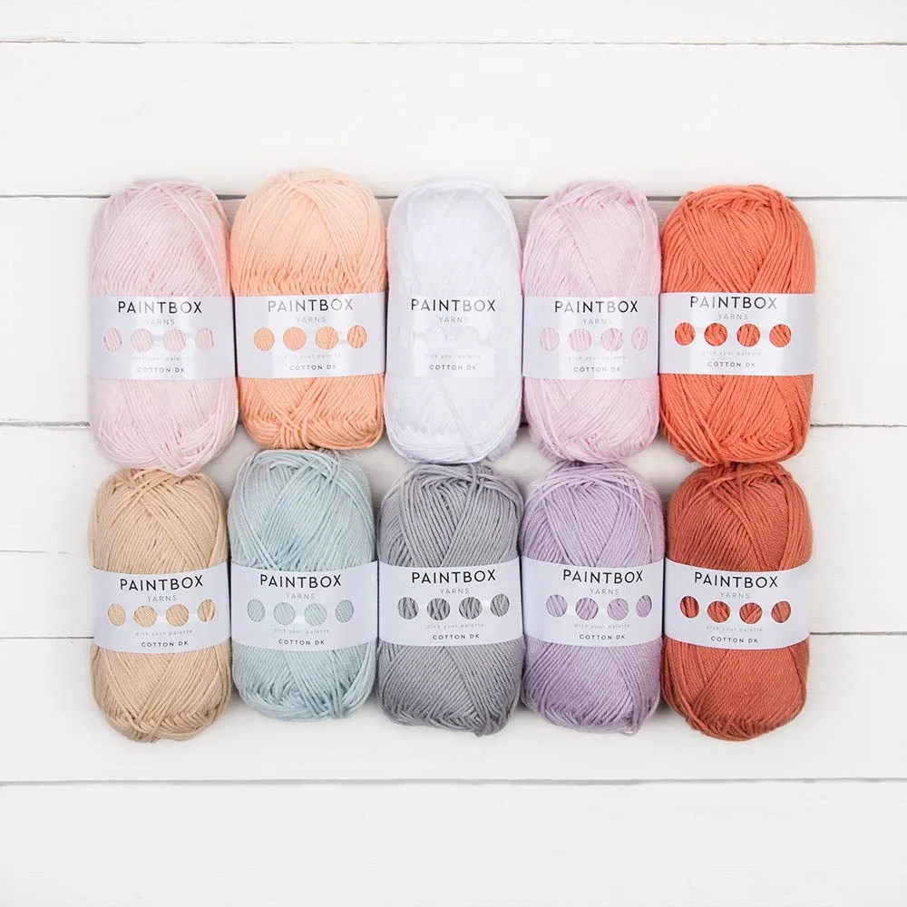 Paintbox Yarns Cotton DK Wolle 10x50g Colour Pack