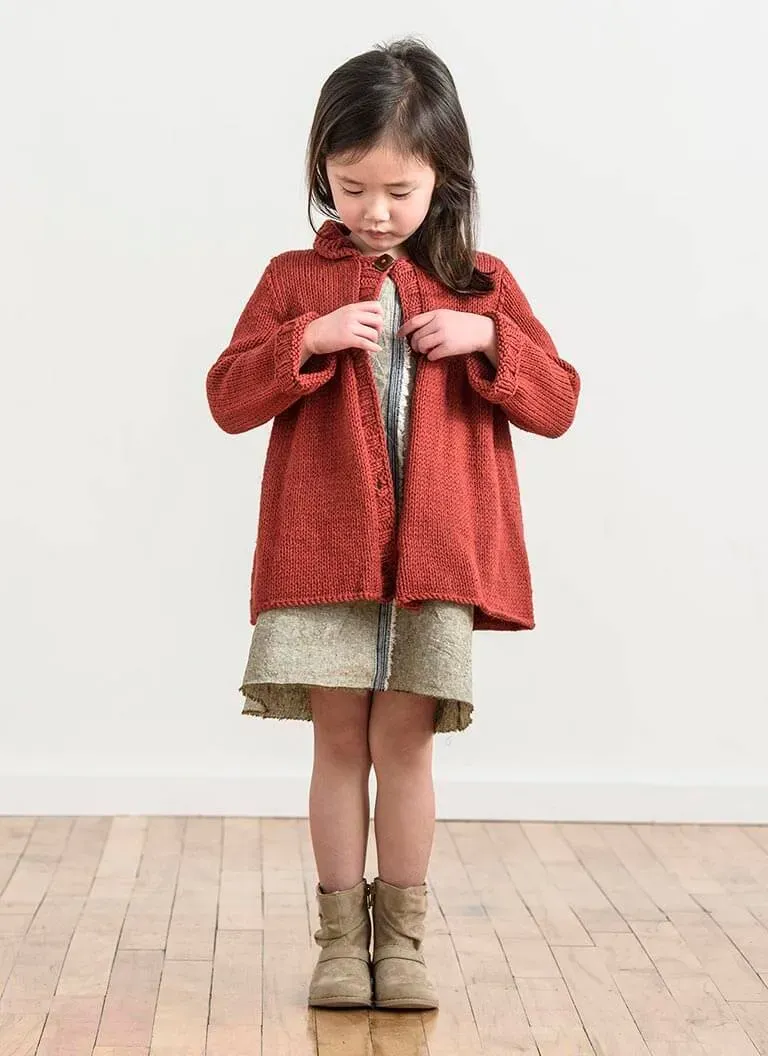 Blue Sky Fibers Classic Series Can-Do Cardi Strickanleitung Kinderjacke