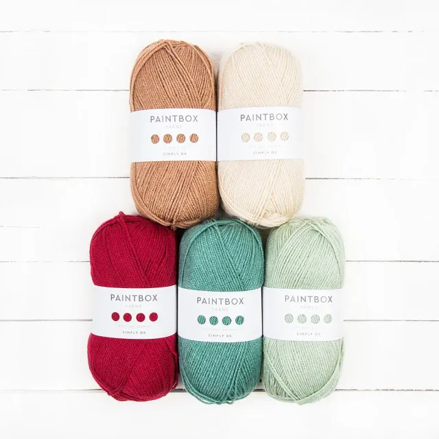Paintbox Yarns Simply DK 5er Farbpaket Wolle Hedgerow Acryl