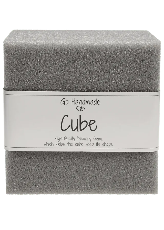 Go Handmade Cube 10x10 cm Schaumwürfel Memory Foam