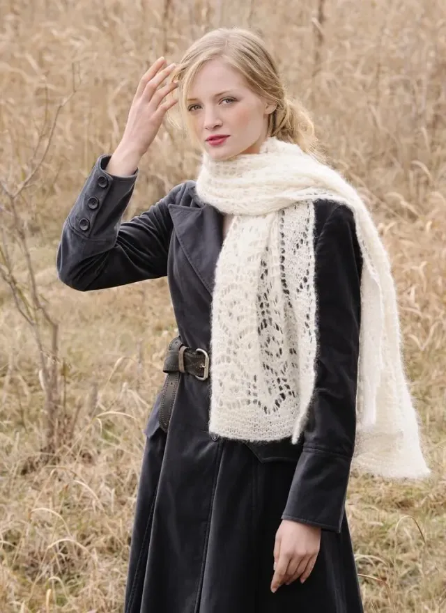 Blue Sky Fibers Classic Series Brushed Suri Wrap Strickanleitung Lace