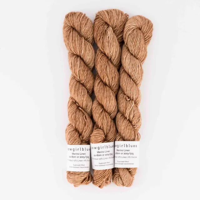 Cowgirlblues Merino Linen Camel Garn 50g