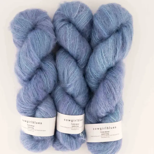 Cowgirlblues Fluffy Seagrass Mohairwolle handgefärbt