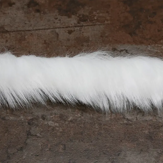 Go Handmade Faux Fur Kunstfell 70 cm weiß flauschig