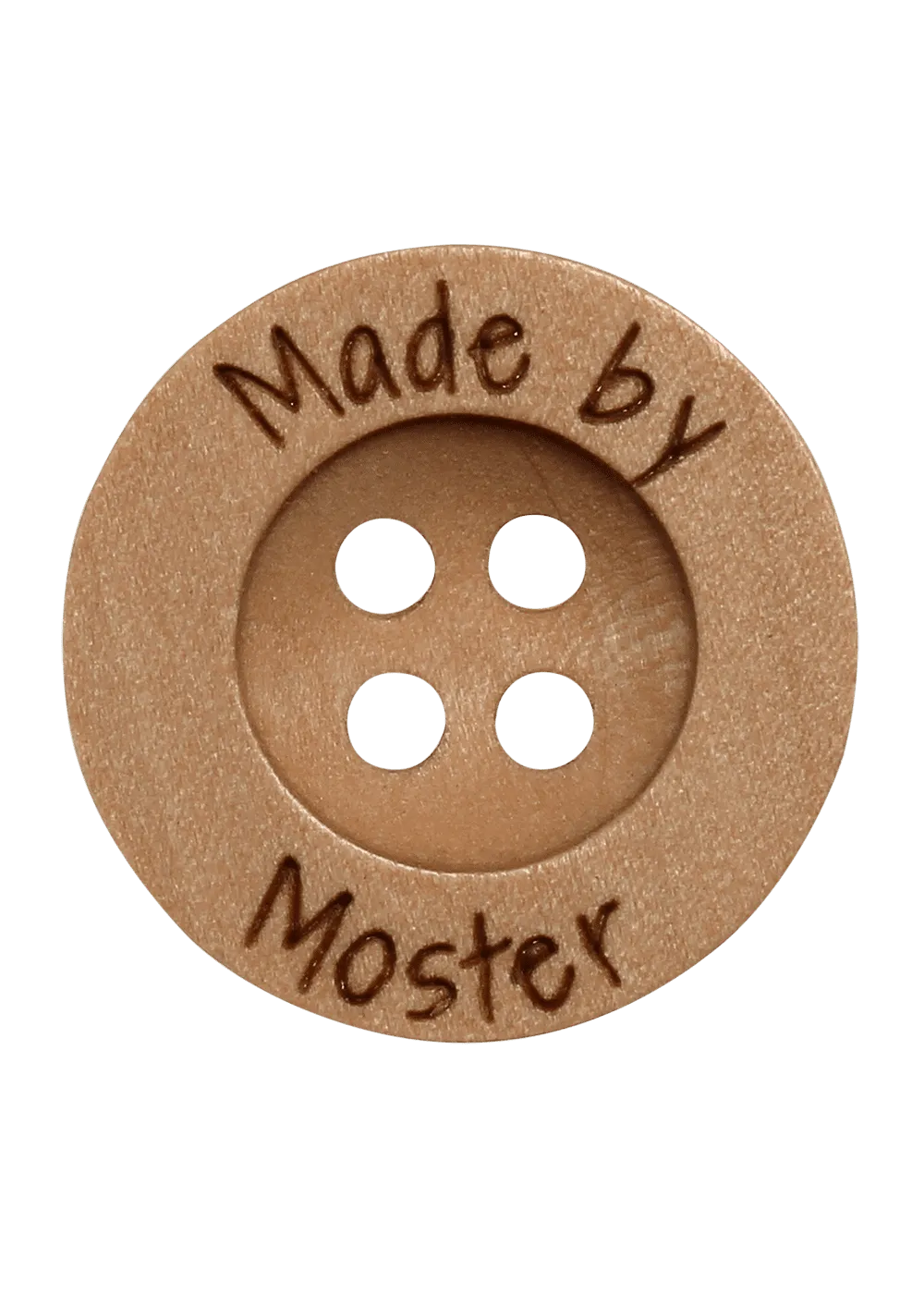 Go Handmade Made by Moster Label 18mm 8 Stk Holz