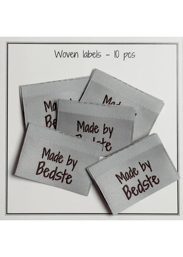 Go Handmade Made by Bedste Webetikett hellblau 10 Stk