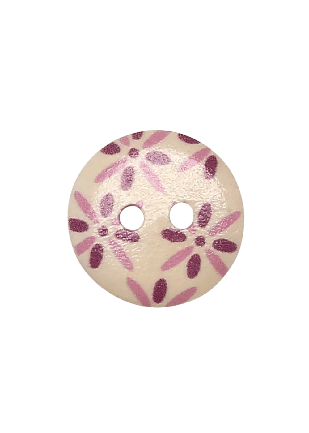Go Handmade Pink-Flower Knopf 15 mm 8 Stk.