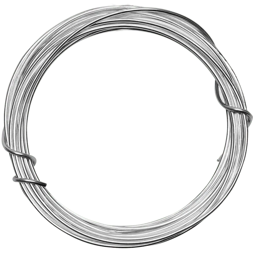 Go Handmade Metalldraht Silber 2mm 5m biegsam