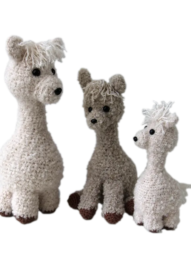 Go Handmade Alpaca Family Häkelanleitung 25-35 cm