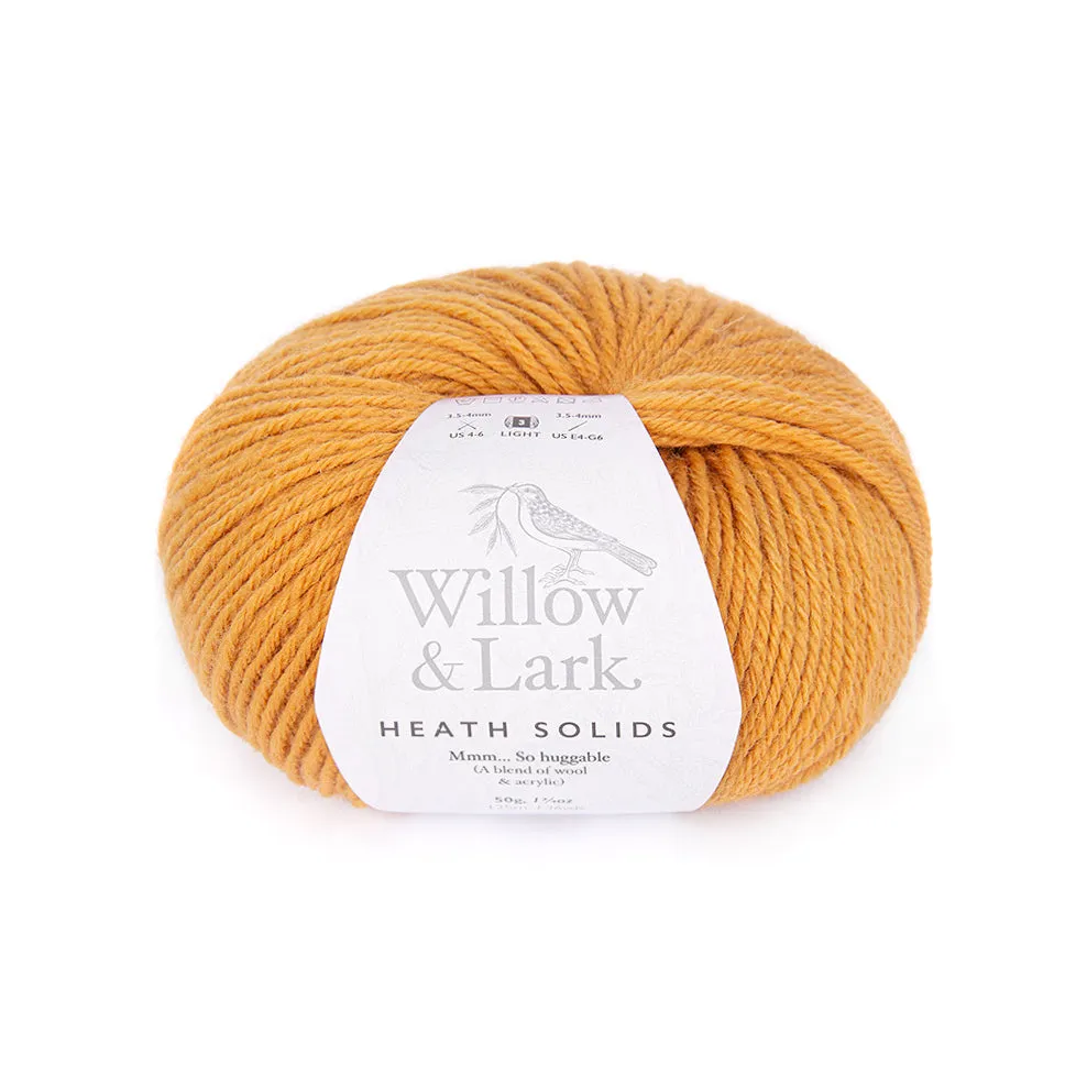 Willow & Lark Heath Solids DK Wolle Chalk weich