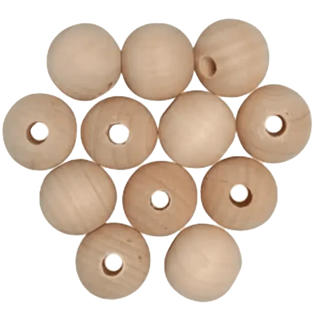 Go Handmade Holzperlen Baby DIY naturbelassen