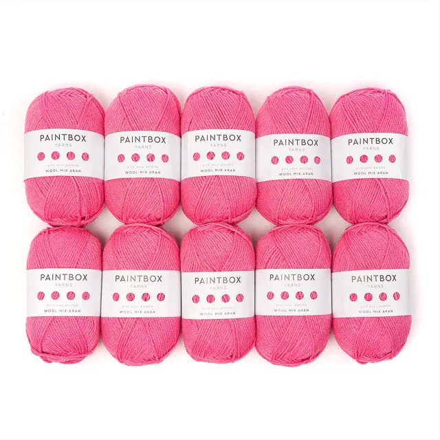 Paintbox Yarns Wool Mix Aran 10 Ball Value Pack Wolle 10x100g warm