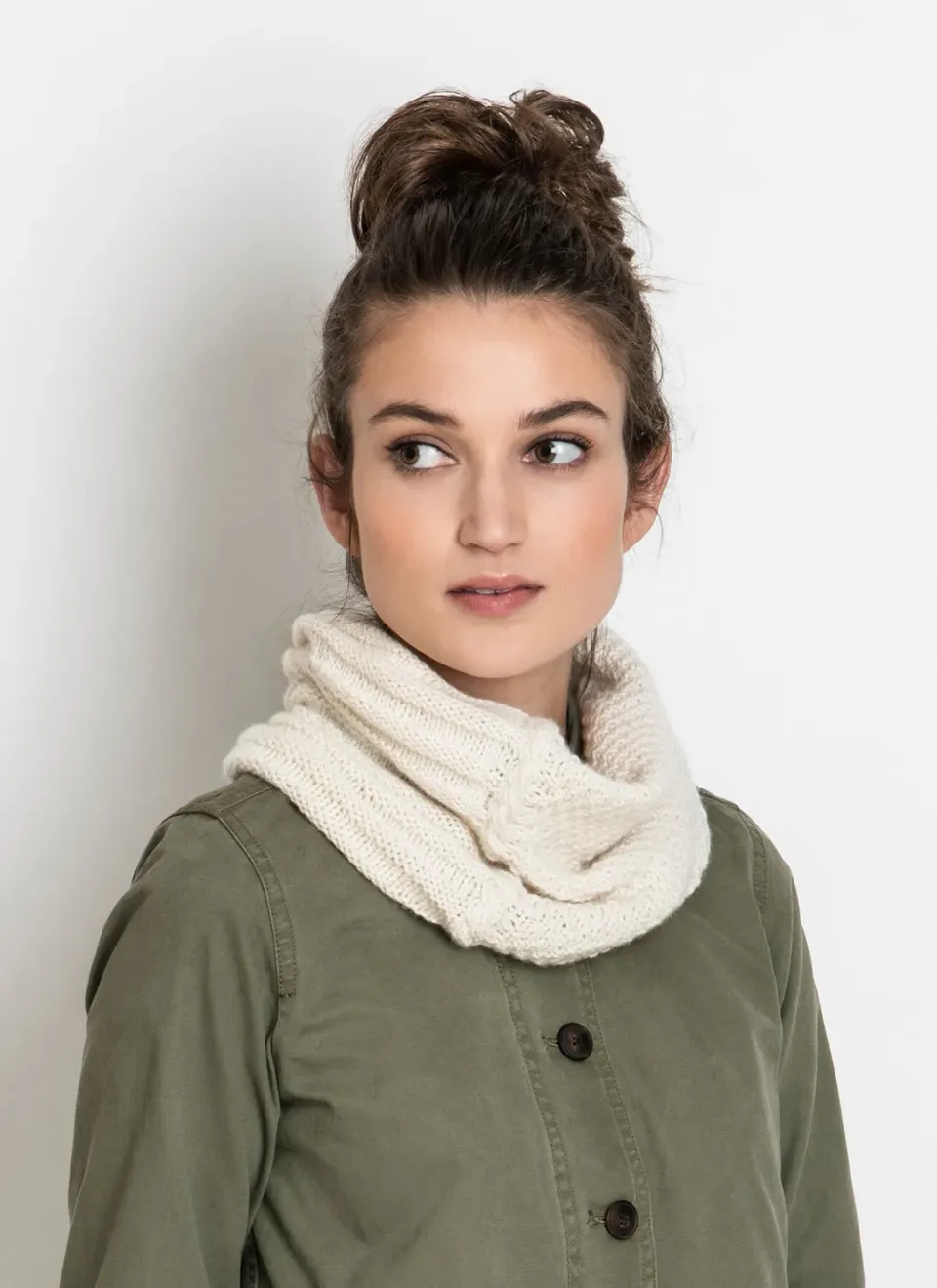 Blue Sky Fibers Classic Series Circle Pines Cowl Strickanleitung Eco-Cashmere