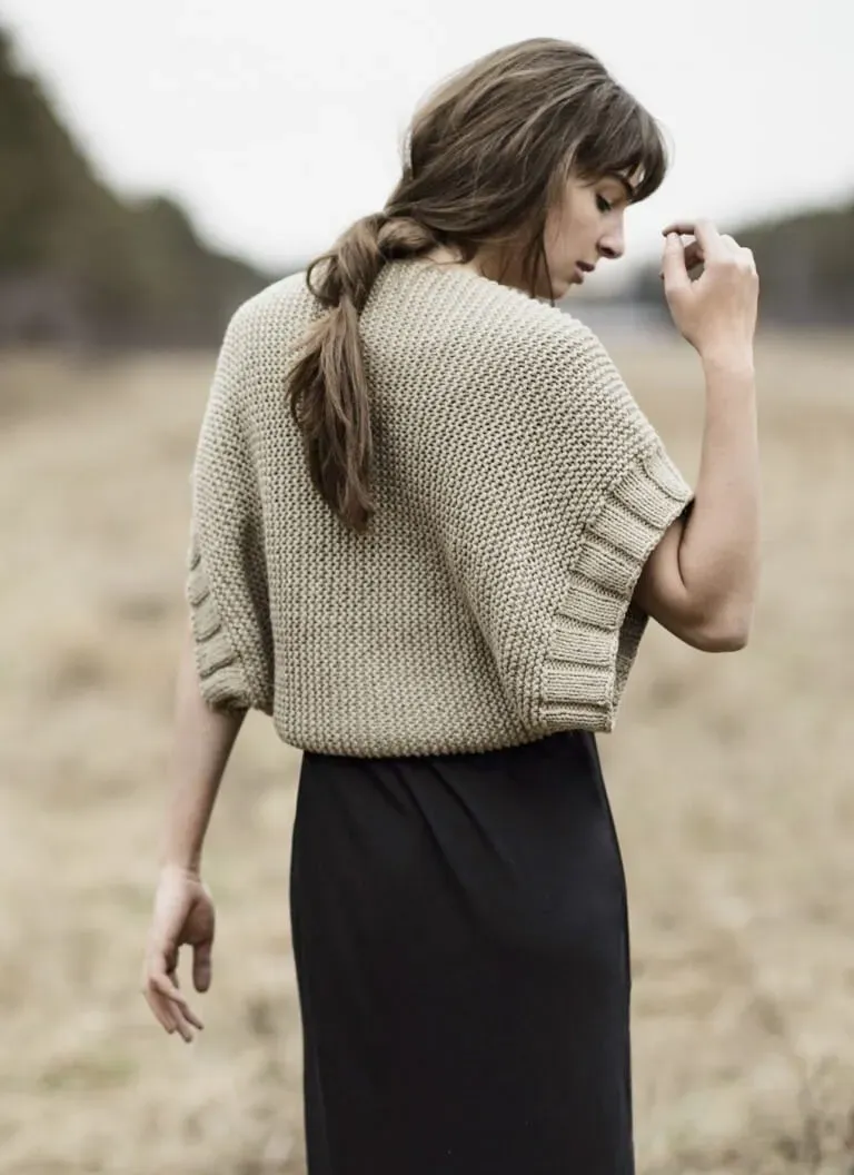 Blue Sky Fibers Classic Series Afton Shrug Strickanleitung Bio-Baumwolle