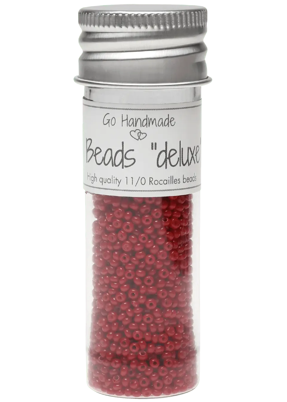 Go Handmade Glass Beads Glasperlen Rot 2,1 mm 30 g