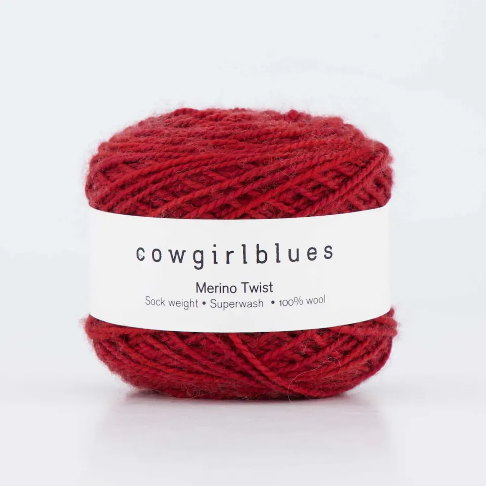 Cowgirlblues Merino Twist Chilli Pepper Wolle 50g rot