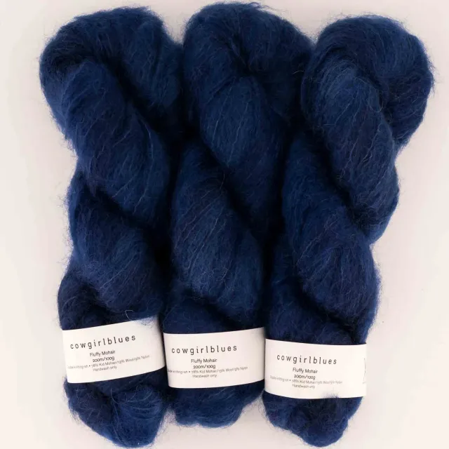 Cowgirlblues Fluffy Indigo Mohairgarn leicht