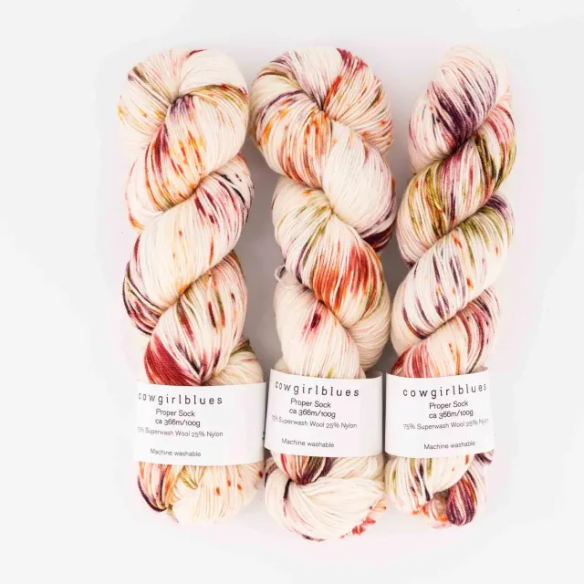 Cowgirlblues Proper Sock Bette Midler Sockenwolle gesprenkelt