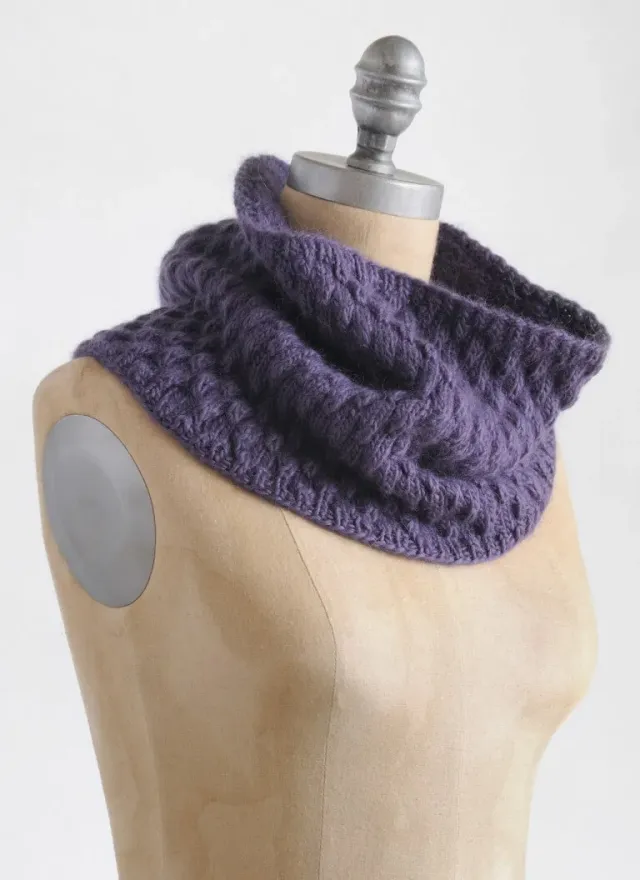 Blue Sky Fibers Classic Series Pangolin Cowl Strickanleitung Struktur