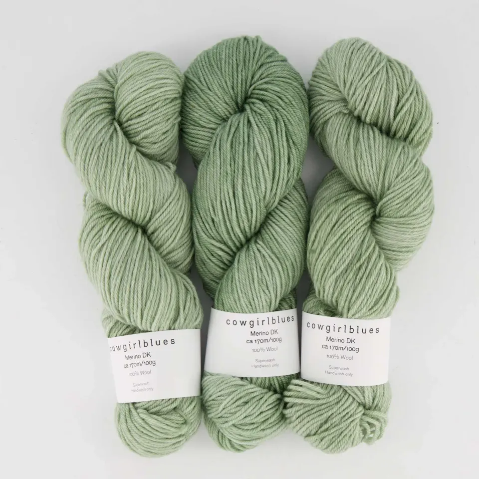 Cowgirlblues Merino DK Sage Wolle handgefärbt