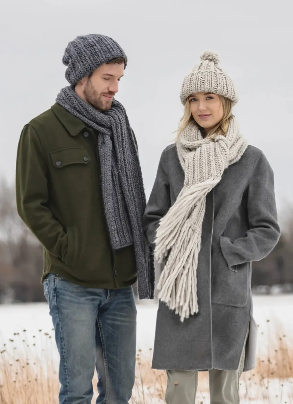 Blue Sky Fibers Hibbing Hat & Scarf 202034 Strickanleitung Bulky