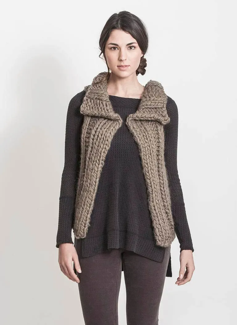 Blue Sky Fibers Baxter Weste Strickanleitung Bulky