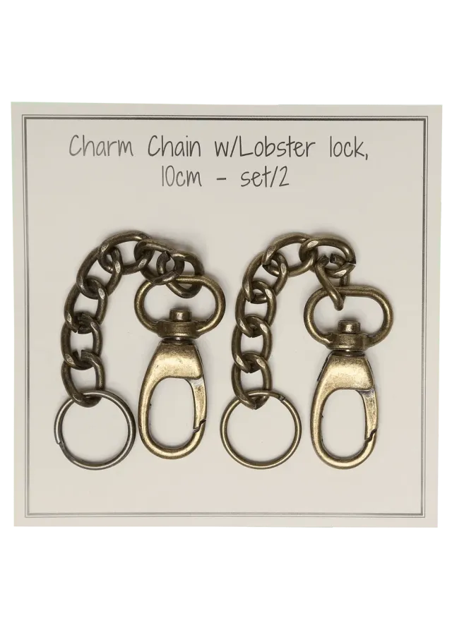 Go Handmade Charm Chain Taschenkette 2er-Set gold
