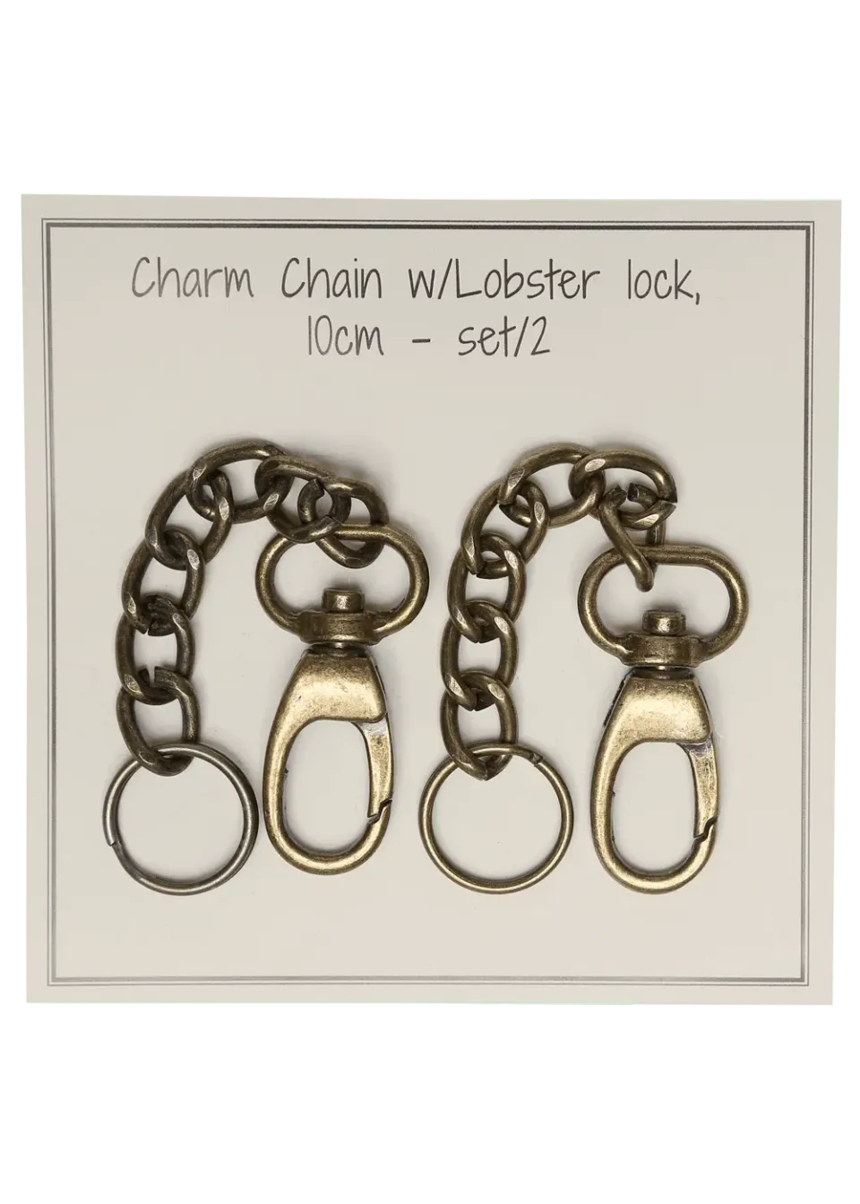 Go Handmade Charm Chain Taschenkette 2er-Set gold