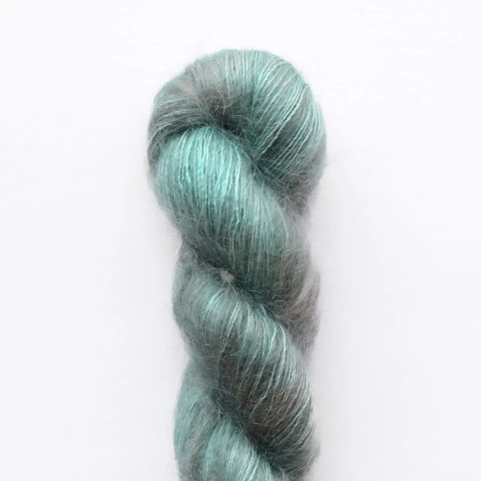 Madelinetosh Tosh Silk Cloud Lace-Garn Hosta Blue 25g Mohair-Seide