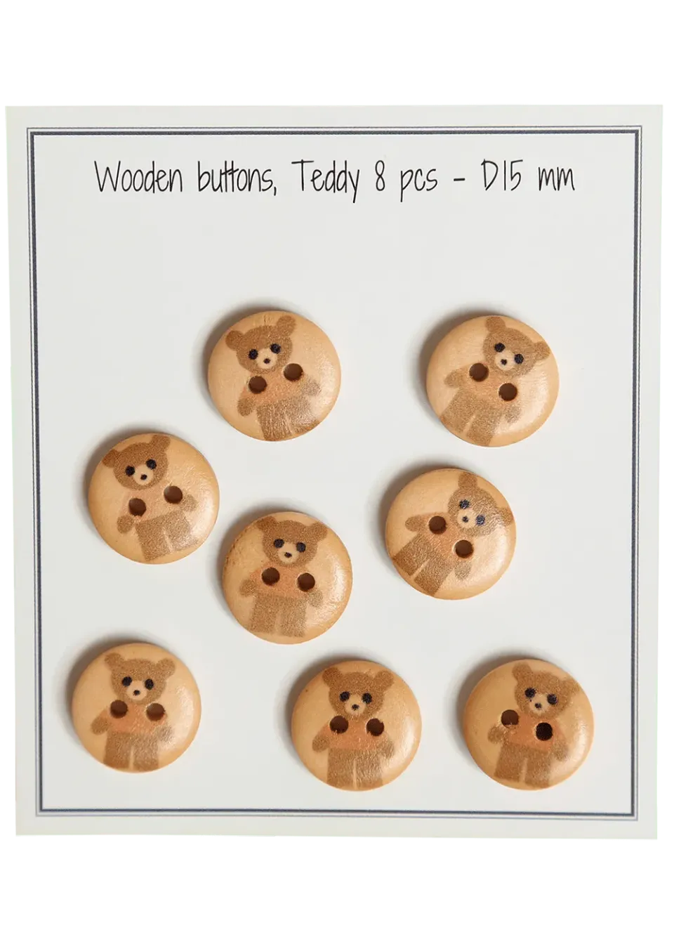 Go Handmade Teddy Nase 15 mm Beige 8 Stück