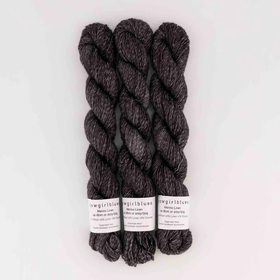 Cowgirlblues Merino Linen 50g Charcoal Sommergarn