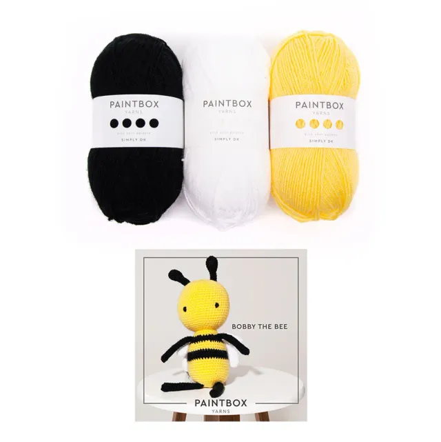 Paintbox Yarns Simply DK Häkelkit Bobby the Bee 3er Pack